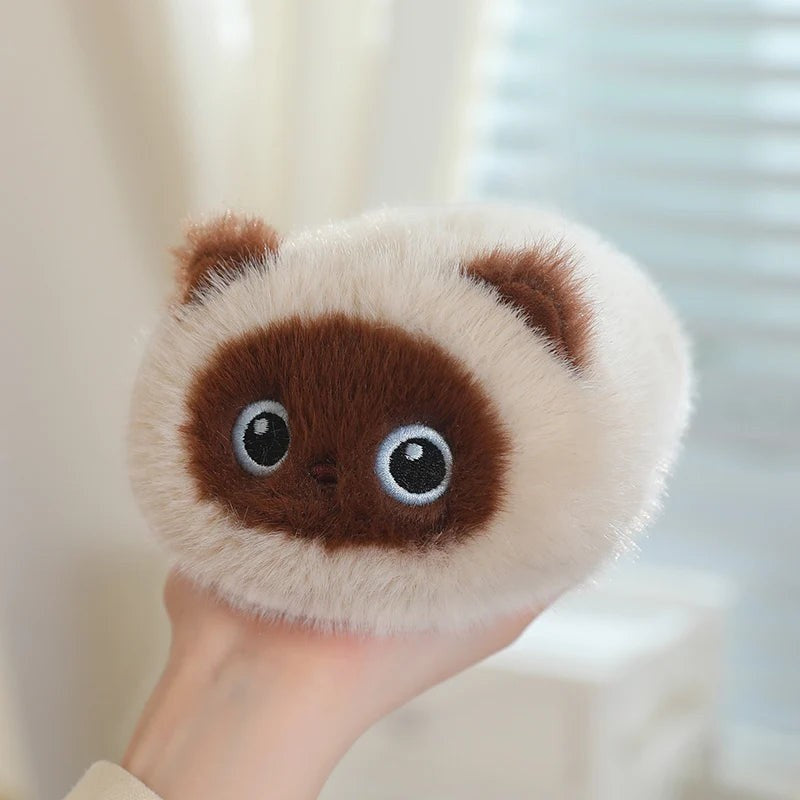 Cute Cat Plush Pillow Toy with Soft Stuffed Kitty Animal Design for Kids