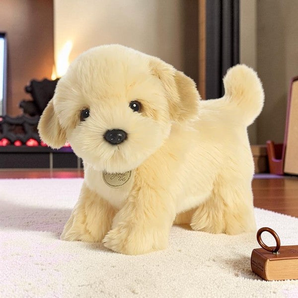 Puppy Plush Toy with Soft Stuffed Dog Animal Design for Kids