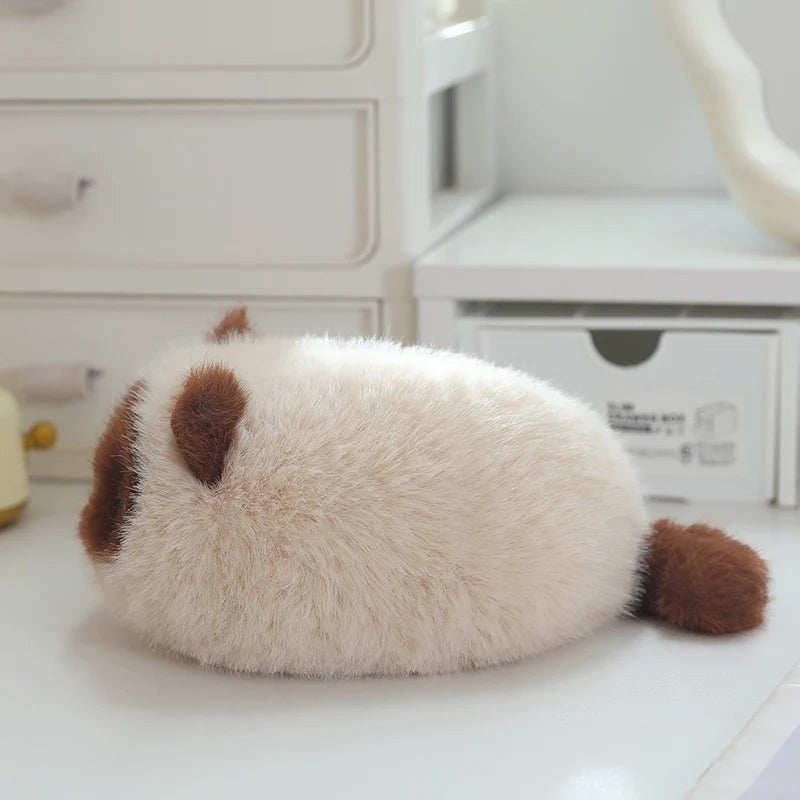 Cute Cat Plush Pillow Toy with Soft Stuffed Kitty Animal Design for Kids