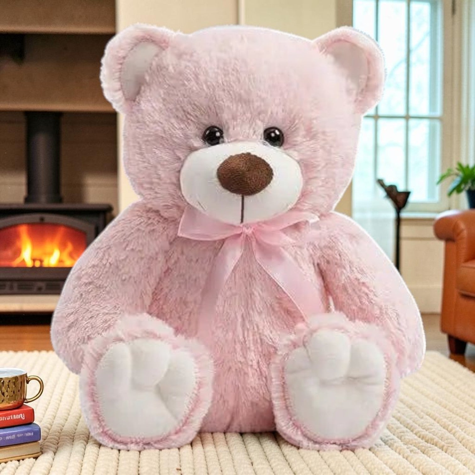 Cute Teddy Bear Plush Toy with Soft Stuffed Animal Design for Kids