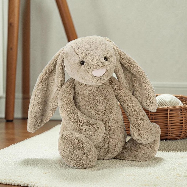 Cute Bunny Plush Toy with Long Floppy Ears and Rabbit Design for Kids