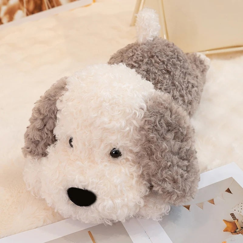 Cute Dog Plush Pillow Toy with Soft Stuffed Puppy Animal Design for Kids