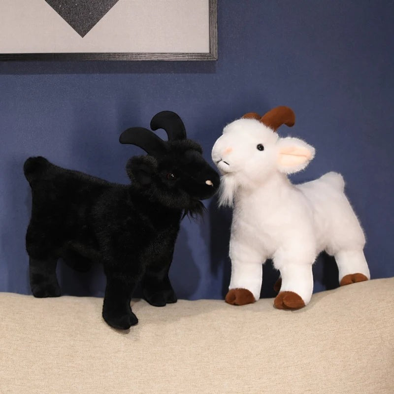 Goat Plush Toy with Soft Farm Animal Design for Kids