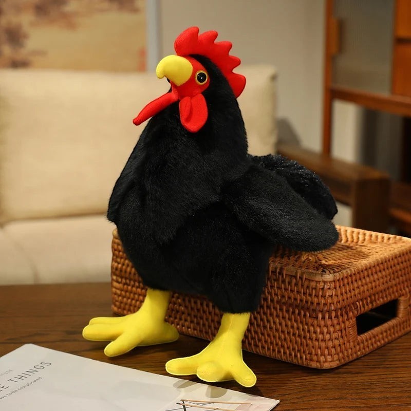Rooster Chicken Plush Toy with Soft Farm Animal Design for Kids