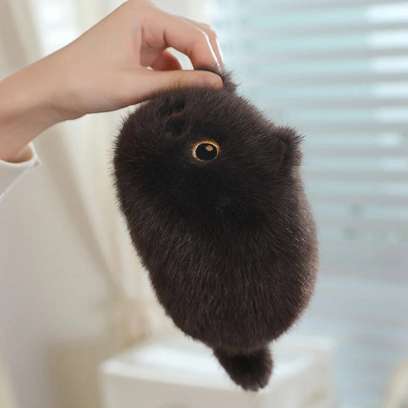 Cute Cat Plush Pillow Toy with Soft Stuffed Kitty Animal Design for Kids