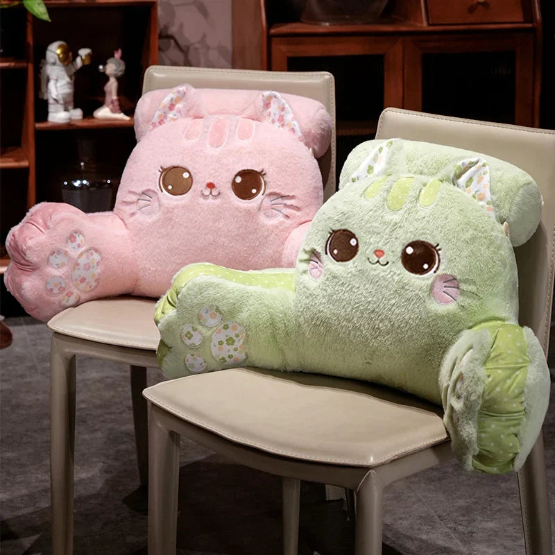Coussin Kawaii Chat Peluche Décoration Chambre Enfants