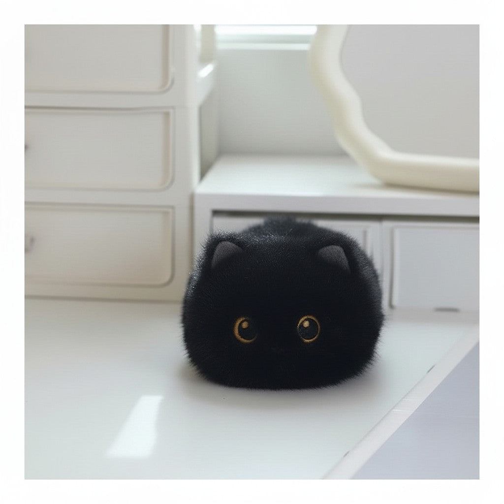Cute Cat Plush Pillow Toy with Soft Stuffed Kitty Animal Design for Kids