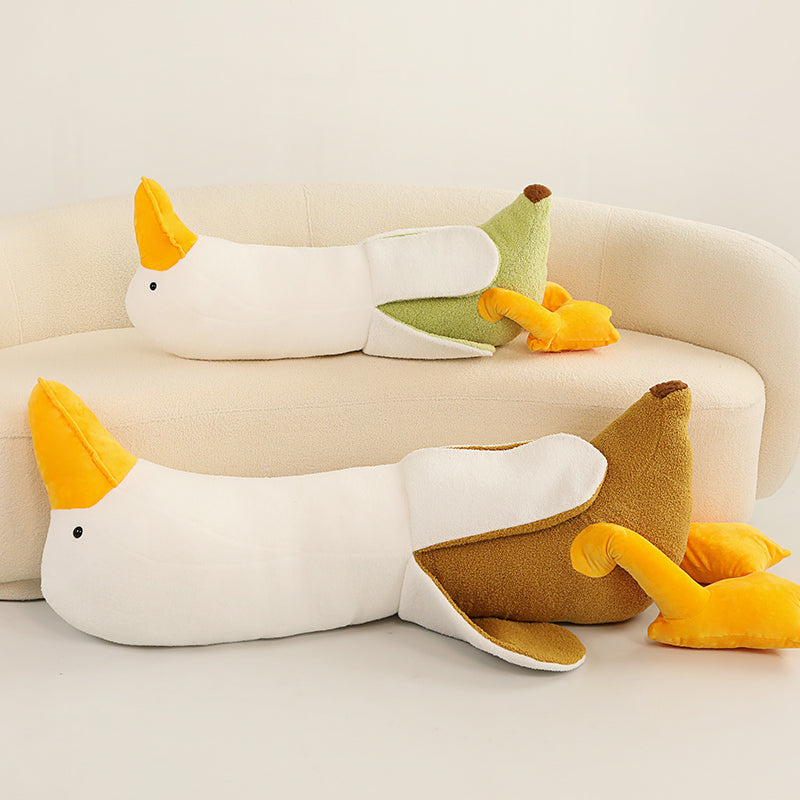 Figurine peluche canard banane jouet enfants collectionneurs