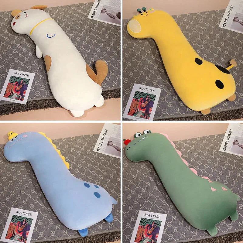 Coussin Peluche Dino Chien Crocodile Girafe Coussins Animaux Enfants