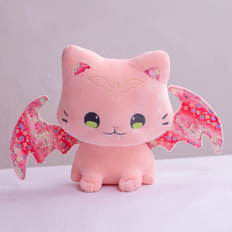 Peluches Kawaii Chats Sakura avec ailes pour enfants