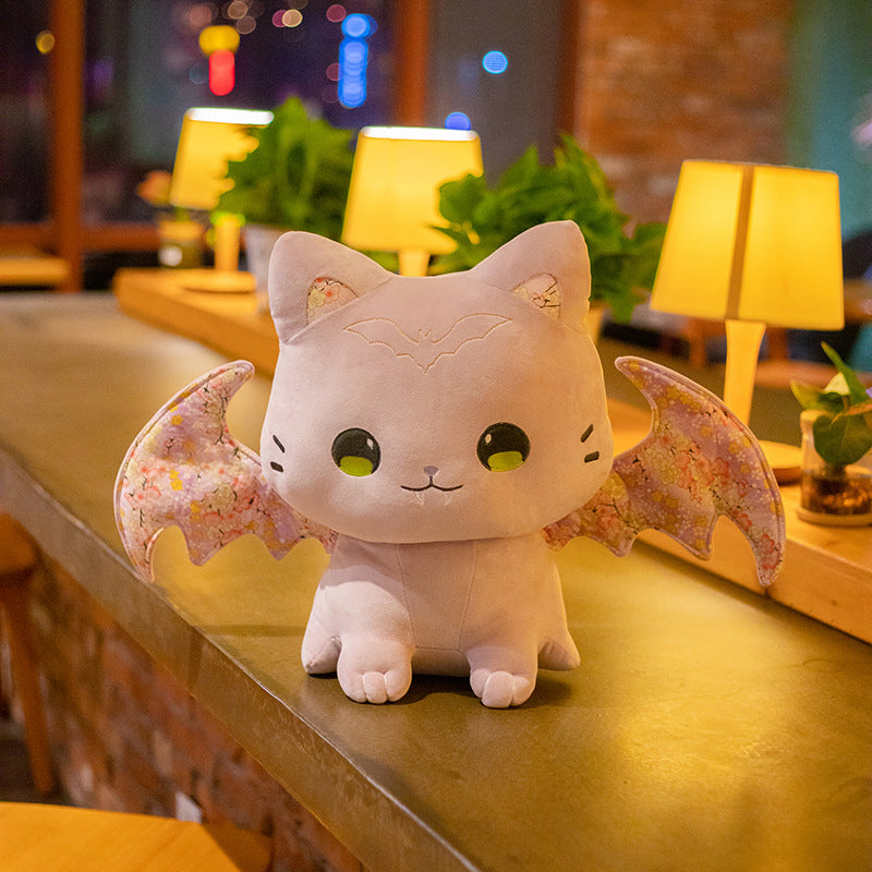 Peluches Kawaii Chats Sakura avec ailes pour enfants