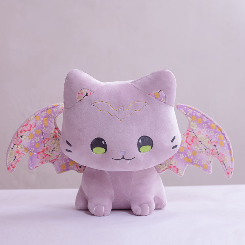 Peluches Kawaii Chats Sakura avec ailes pour enfants