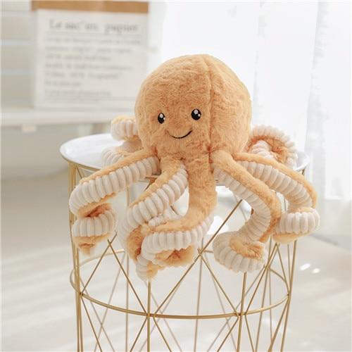 Peluches animaux en tissu doux pieuvre et amis