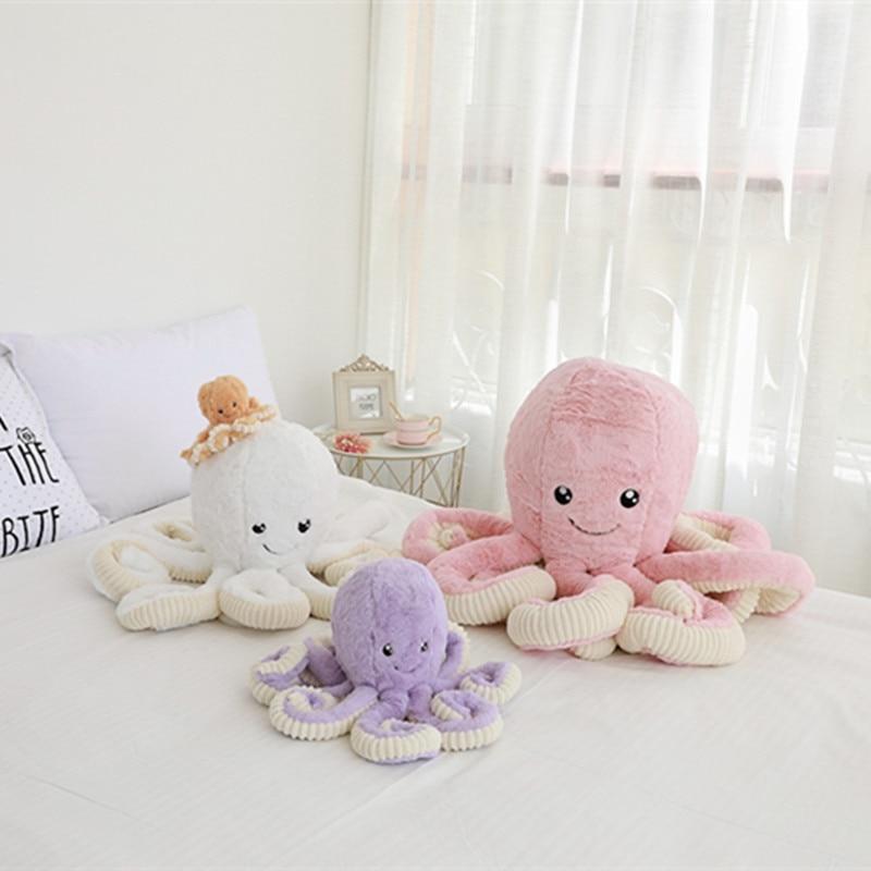 Peluches animaux en tissu doux pieuvre et amis