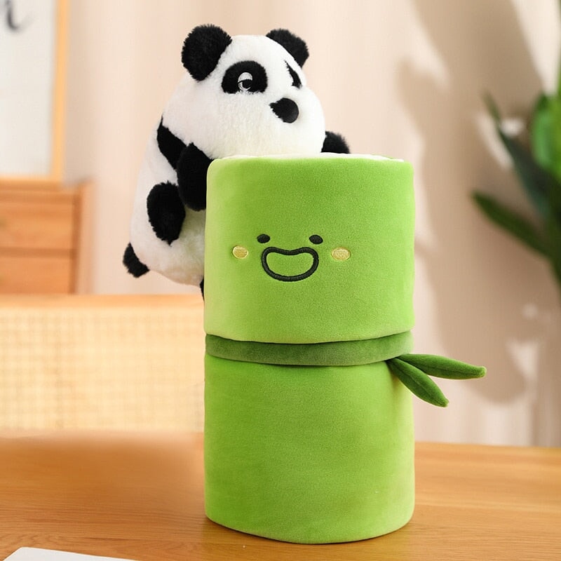 Peluches Panda et Bambou pour enfants et bébés