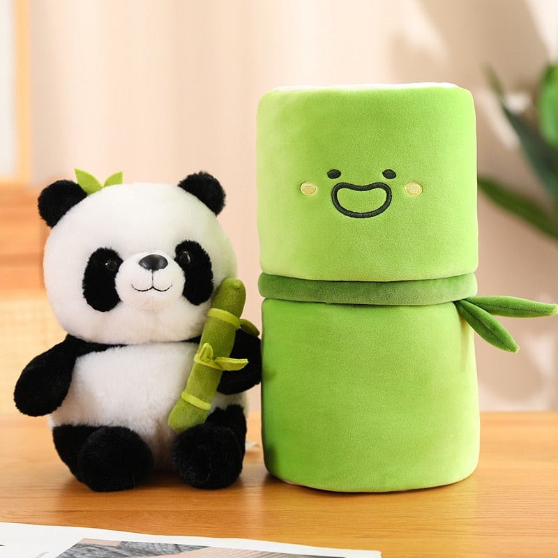Peluches Panda et Bambou pour enfants et bébés