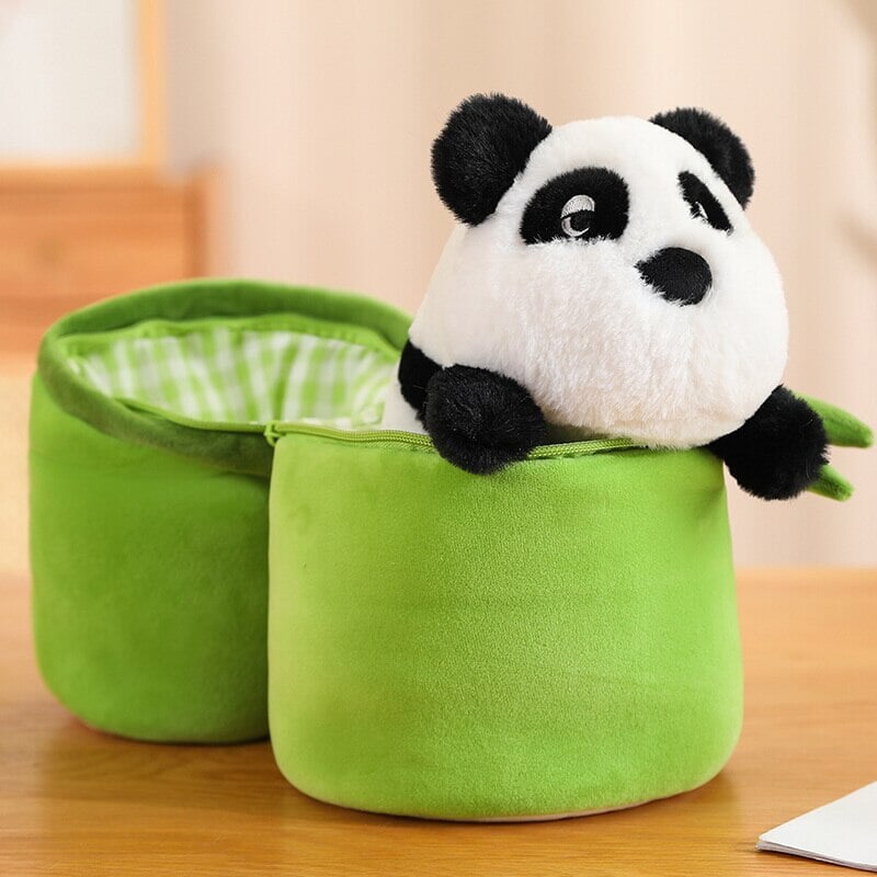 Peluches Panda et Bambou pour enfants et bébés