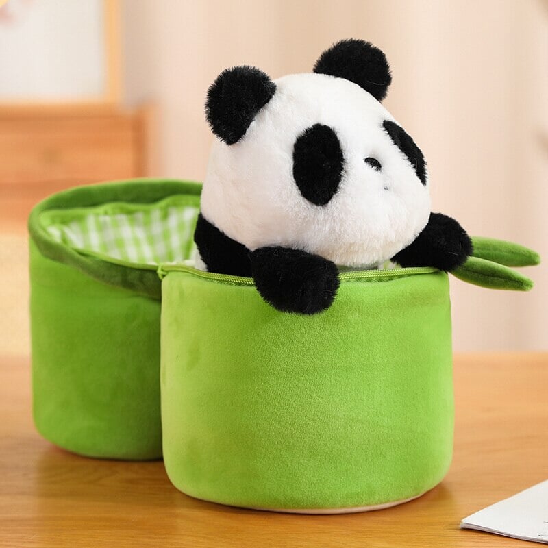 Peluches Panda et Bambou pour enfants et bébés