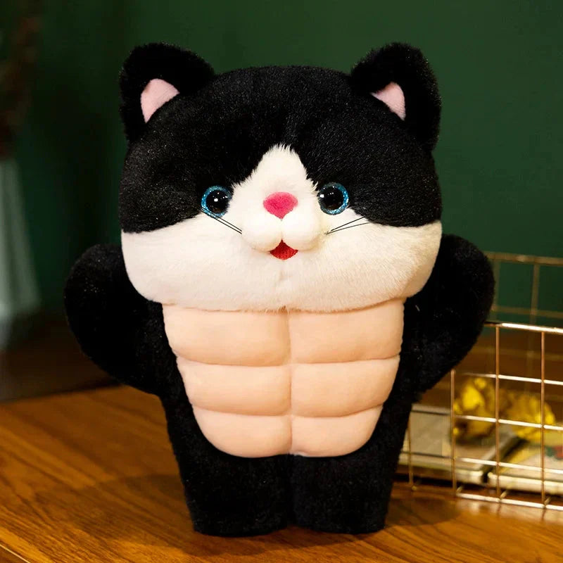 Peluche Chat Musclé pour Enfants et Collectionneurs