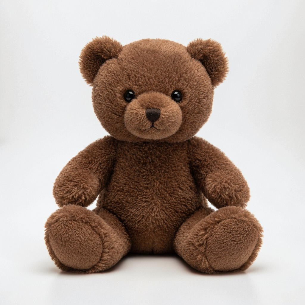 wllio.com brown teddy bear plush toy with soft fur and classic design, perfect for kids.