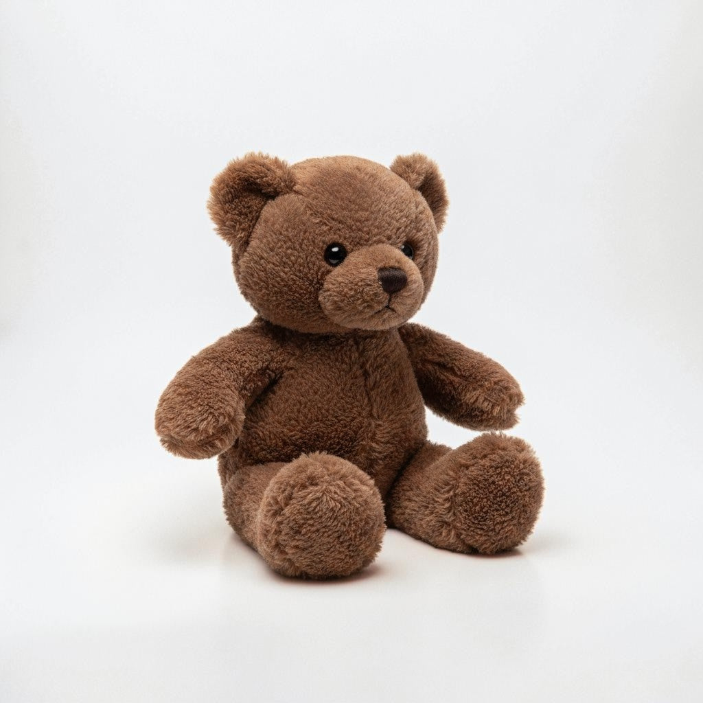 wllio.com brown plush teddy bear stuffed animal toy with soft fur and huggable body for kids.